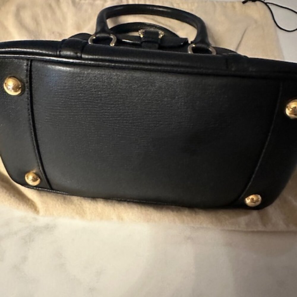 BURBERRY *AUTHENTIC* Black leather Milverton Bowling Bag - Small - Picture 2 of 3